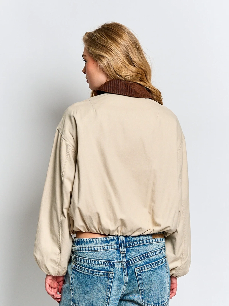 CHAQUETA MUJER INDEX ALGODÓN CORTA AGLOBADA - 2