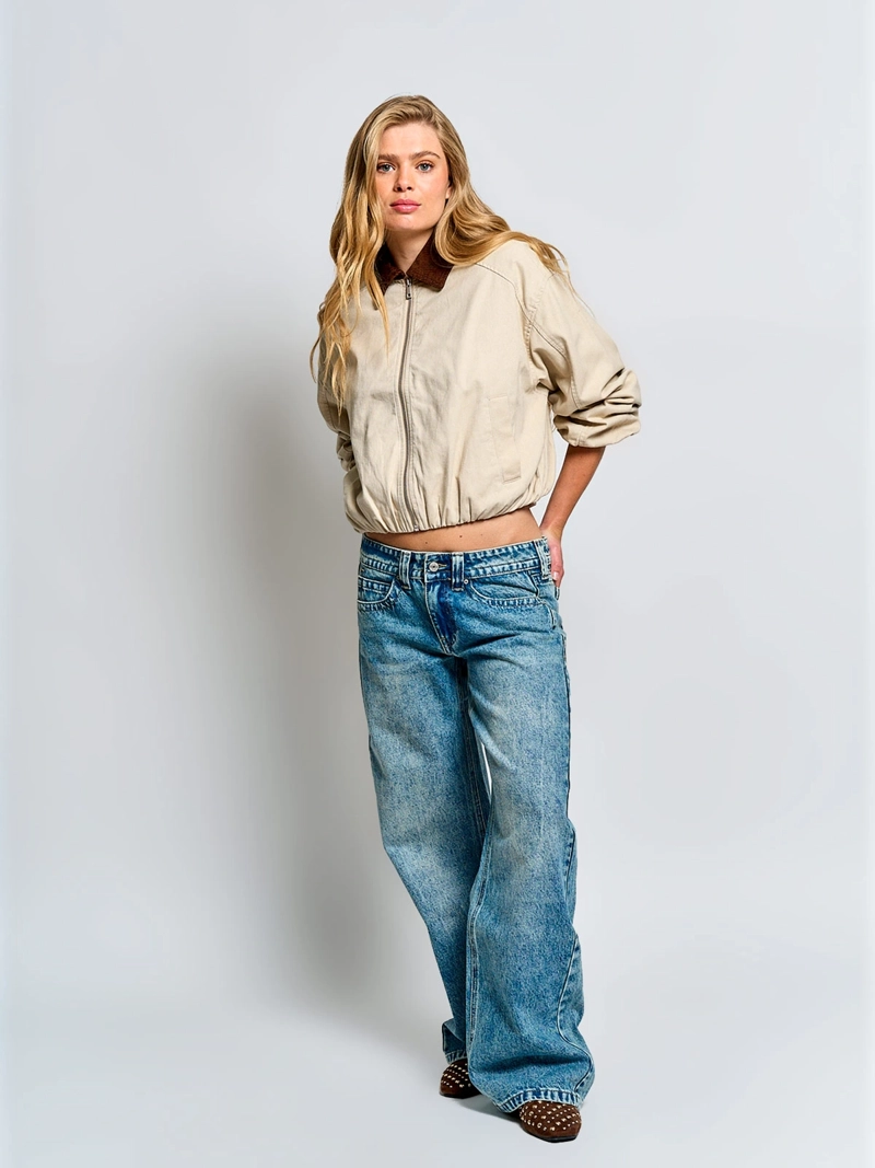 CHAQUETA MUJER INDEX ALGODÓN CORTA AGLOBADA - 4