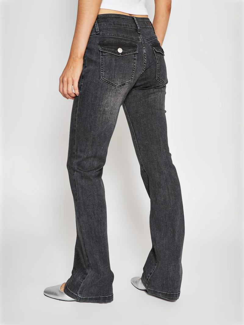 JEANS MUJER INDEX ALGODÓN FLARE TIRO BAJO - 3
