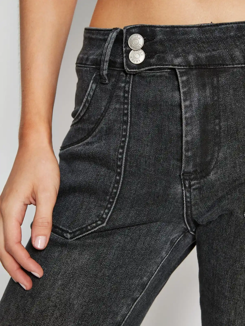 JEANS MUJER INDEX ALGODÓN FLARE TIRO BAJO - 4