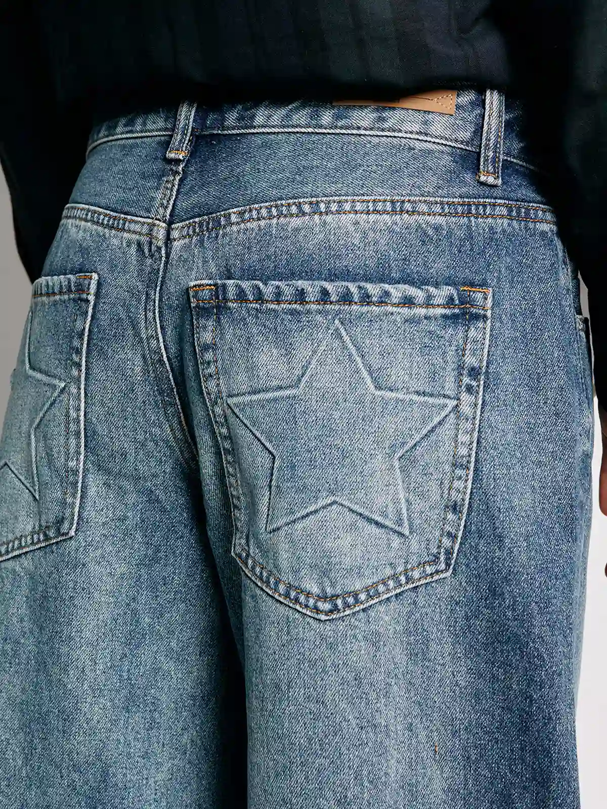 JEANS MUJER INDEX ALGODÓN WIDELEG TIRO BAJO - 6