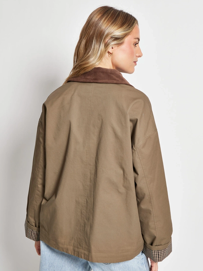 CHAQUETA MUJER INDEX ALGODÓN CUELLO COTELÉ - 2