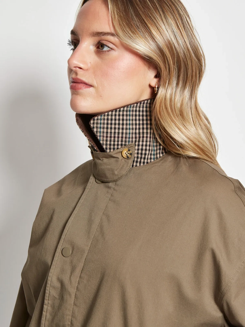 CHAQUETA MUJER INDEX ALGODÓN CUELLO COTELÉ - 3