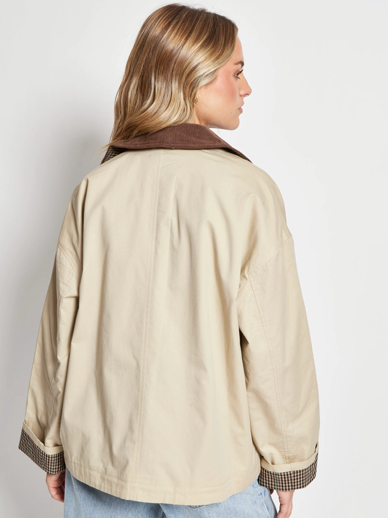 CHAQUETA MUJER INDEX ALGODÓN CUELLO COTELÉ - 2