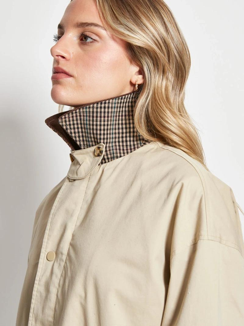 CHAQUETA MUJER INDEX ALGODÓN CUELLO COTELÉ - 3