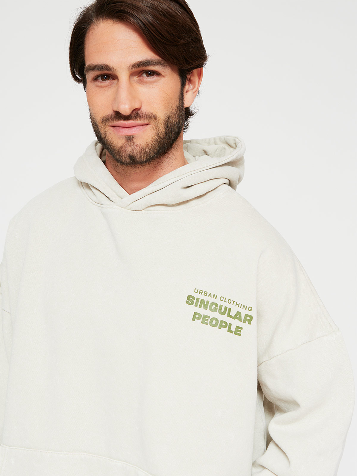 POLERÓN HOMBRE INDEX ALGODÓN HOODIE LAVADO - 3