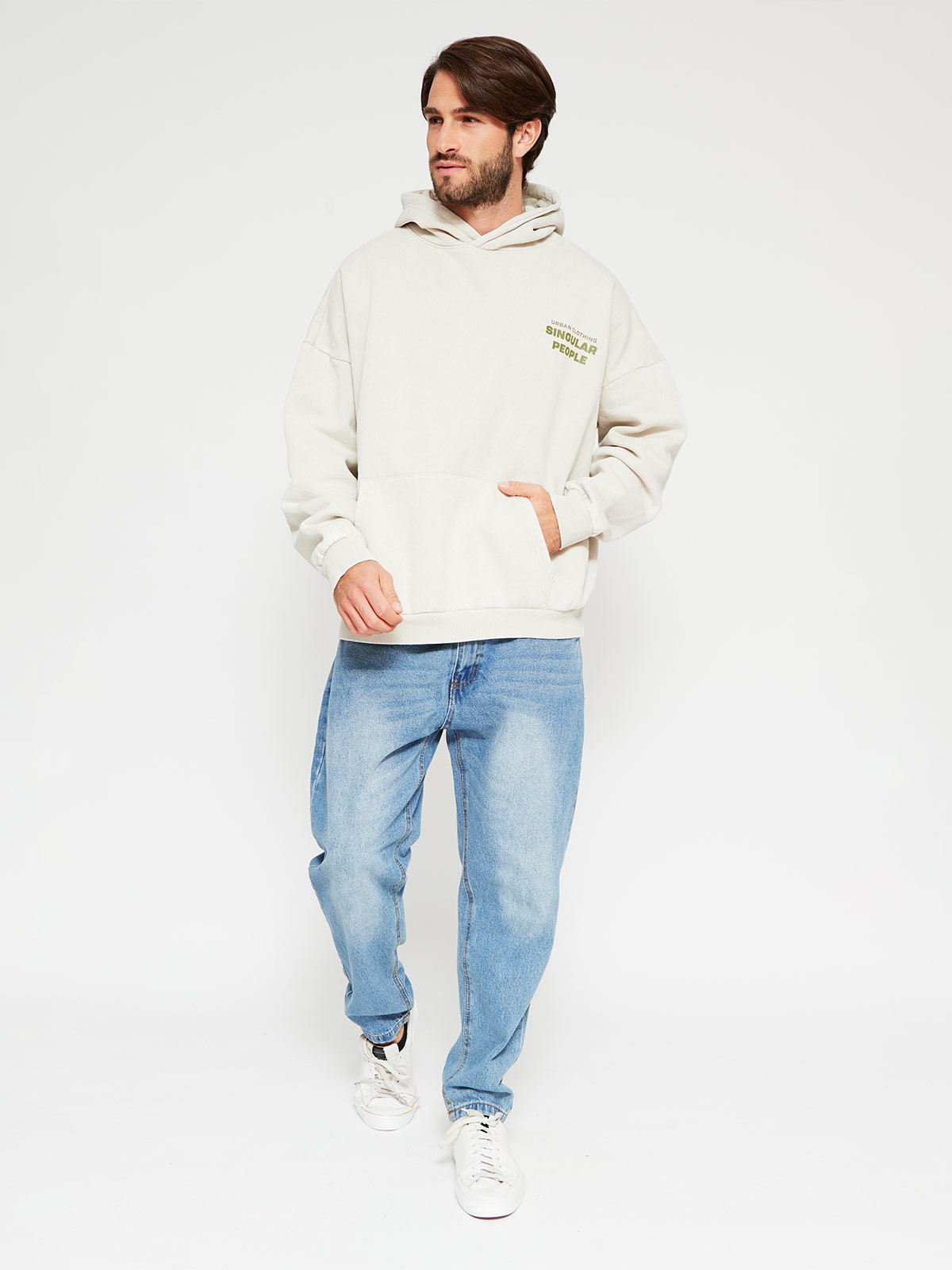 POLERÓN HOMBRE INDEX ALGODÓN HOODIE LAVADO - 4