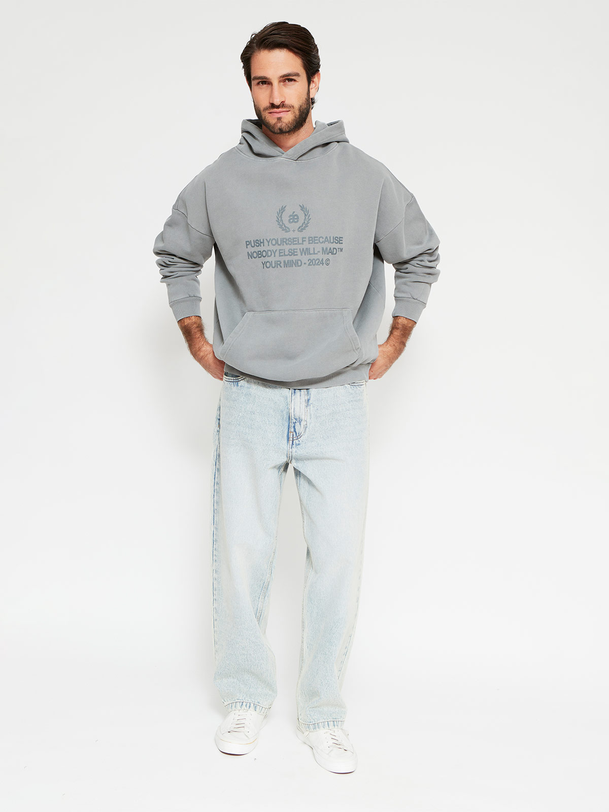 POLERÓN HOMBRE INDEX ALGODÓN HOODIE LAVADO - 4