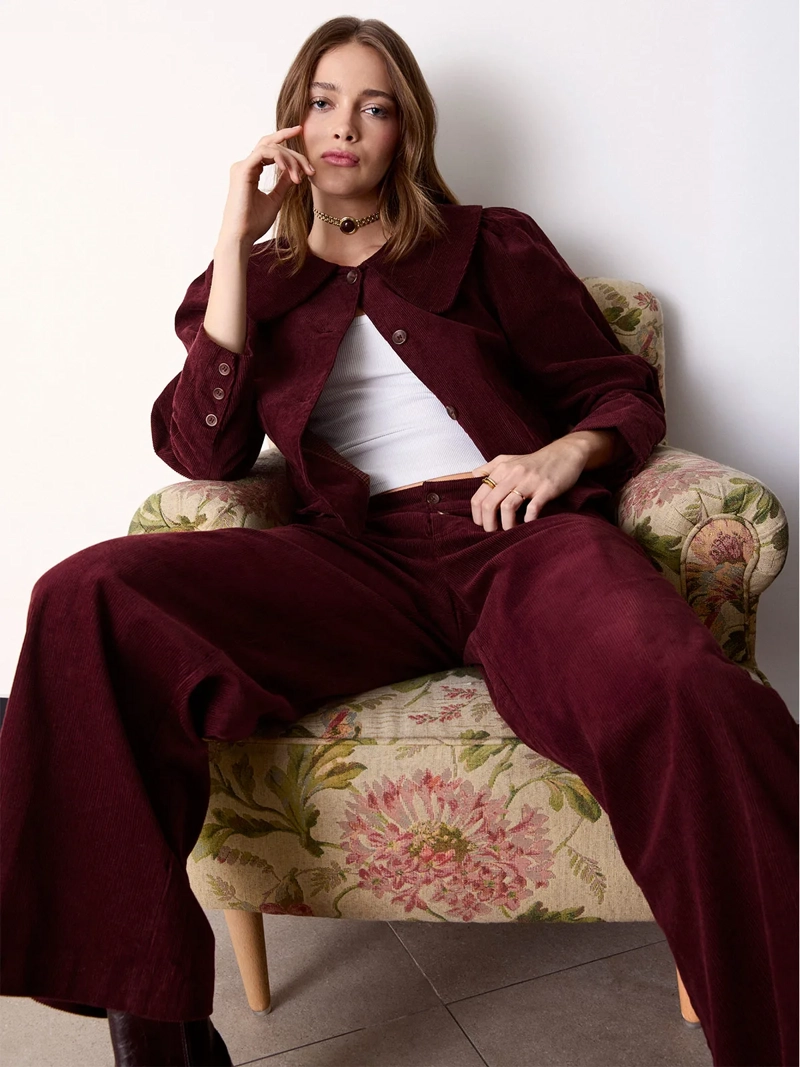 MARQUIS PANTALÓN MUJER MARQUIS ALGODÓN COTELÉ PALAZZO