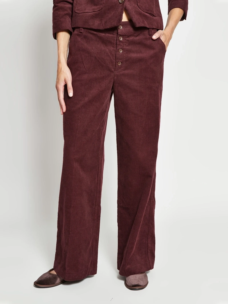 PANTALÓN MUJER MARQUIS ALGODÓN COTELÉ PALAZZO - 4
