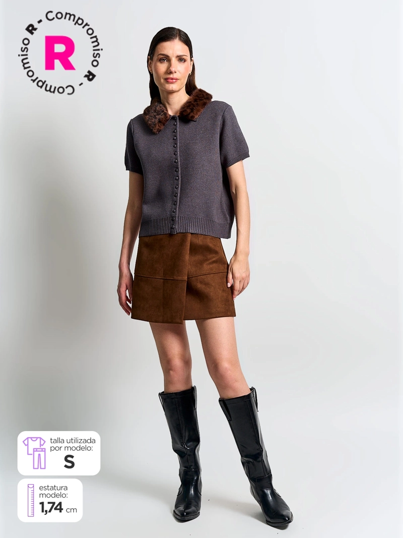 FALDA MUJER MARQUIS EFECTO PIEL - 1