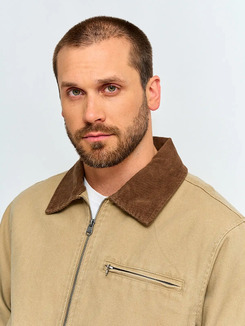 CHAQUETA HOMBRE INDEX ALGODÓN CUELLO COTELÉ - 3