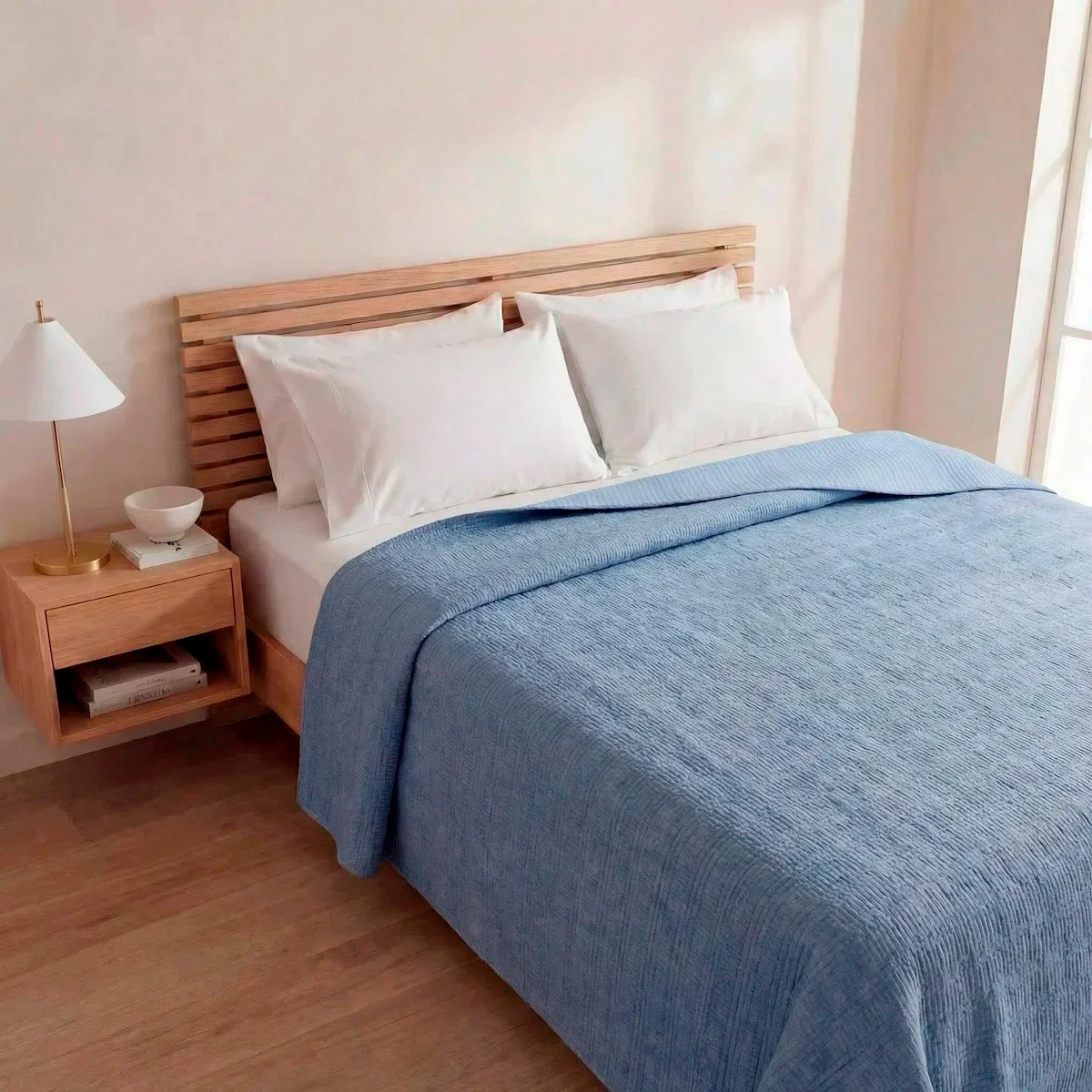 CUBRECAMA RIPLEY HOME VELVET LÍNEAS KING ACERO - 1