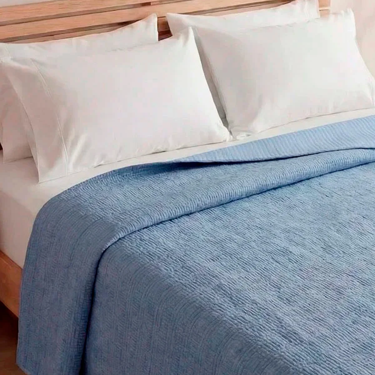 CUBRECAMA RIPLEY HOME VELVET LÍNEAS KING ACERO - 2