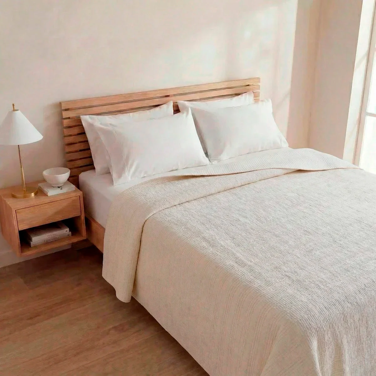 CUBRECAMA RIPLEY HOME VELVET LÍNEAS SÚPER KING GRIS - 1