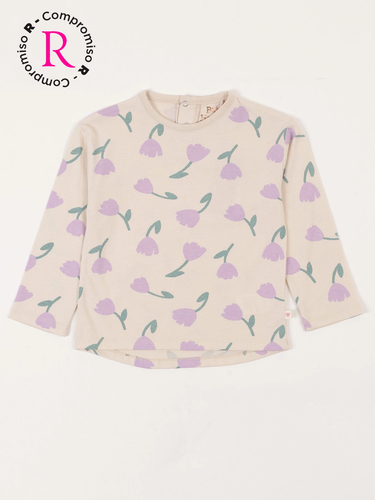 POLERA MANGA LARGA ALGODÓN NIÑA BABY HARVEST ESTAMPADO - 1