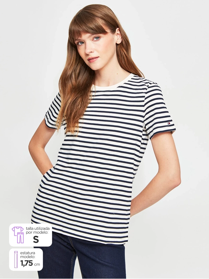 POLERA MUJER TOMMY HILFIGER ALGODÓN  - 1