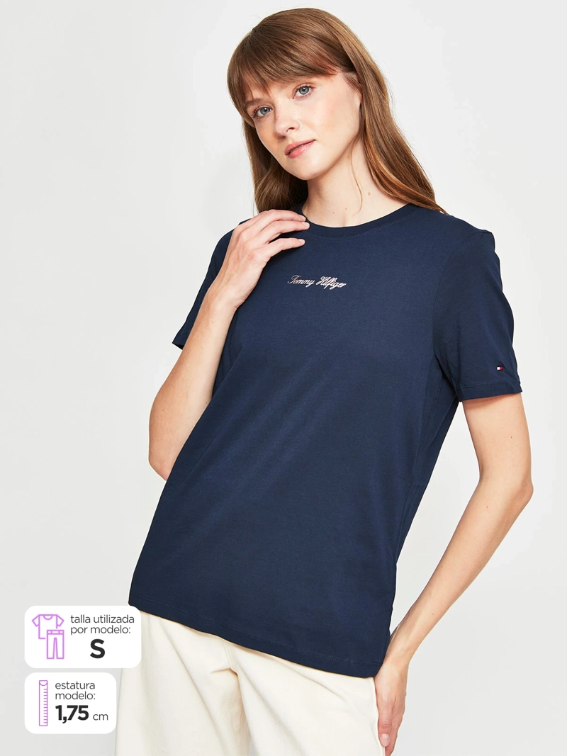 POLERA MUJER TOMMY HILFIGER ALGODÓN  - 1