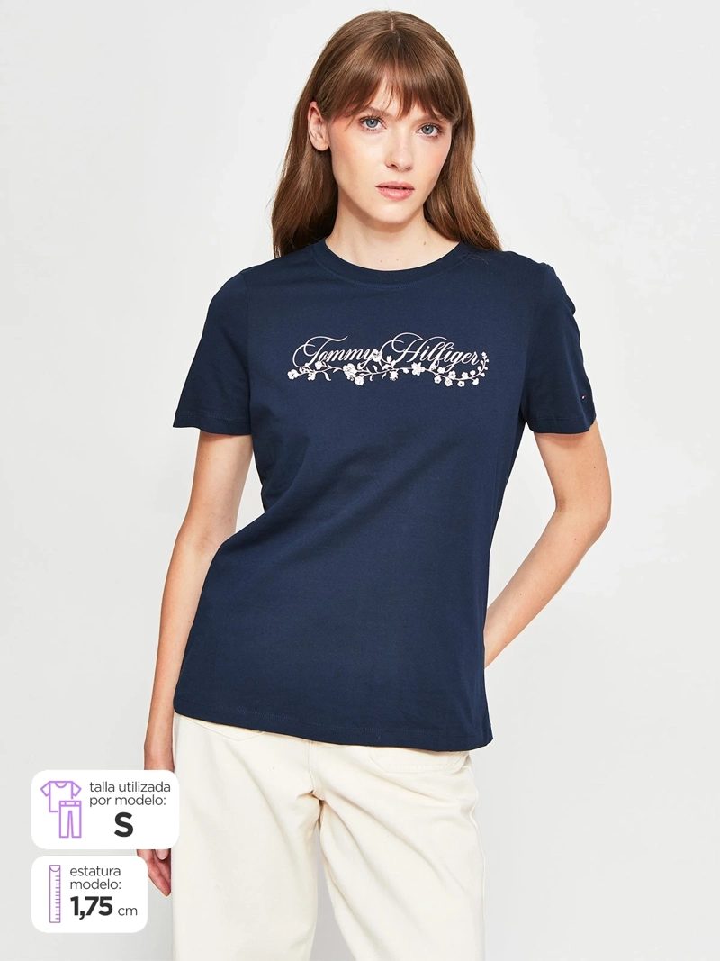 POLERA MUJER TOMMY HILFIGER ALGODÓN
