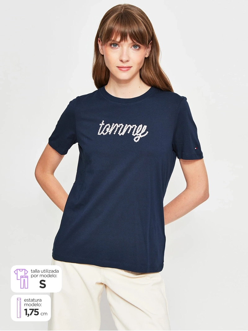 POLERA MUJER TOMMY HILFIGER ALGODÓN  - 1