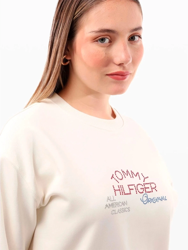 POLERÓN MUJER TOMMY HILFIGER ALGODÓN  - 4