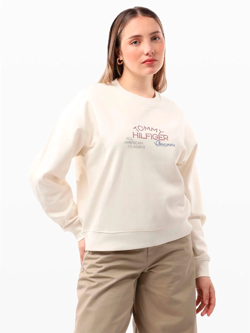 POLERÓN MUJER TOMMY HILFIGER ALGODÓN  - 3