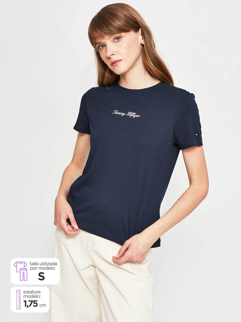 POLERA MUJER TOMMY HILFIGER ALGODÓN  - 1
