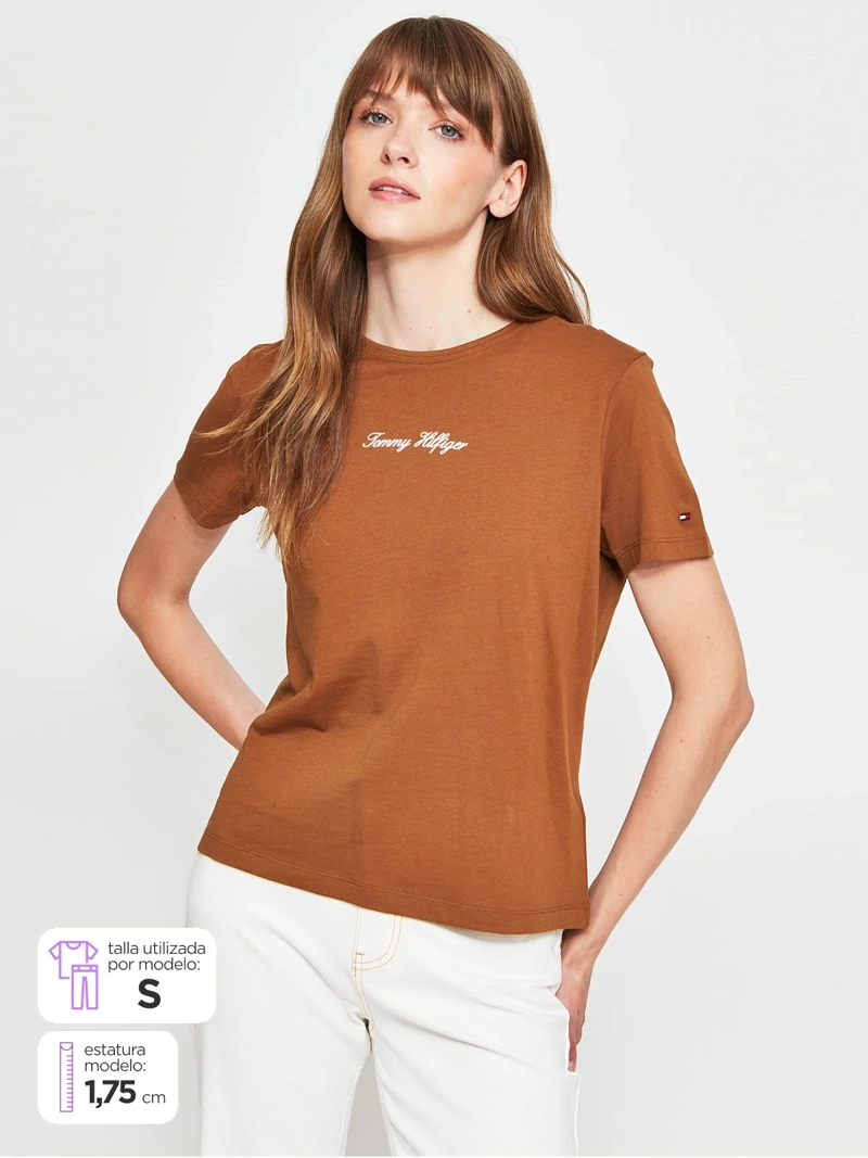 POLERA MUJER TOMMY HILFIGER ALGODÓN  - 1