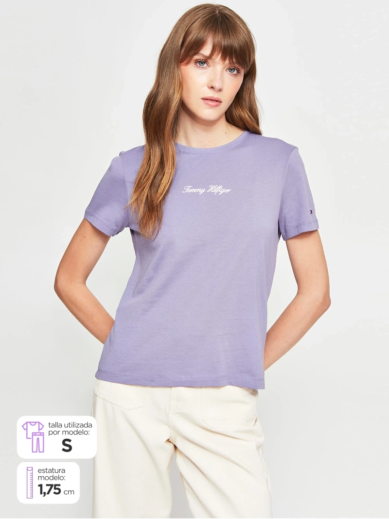 POLERA MUJER TOMMY HILFIGER ALGODÓN