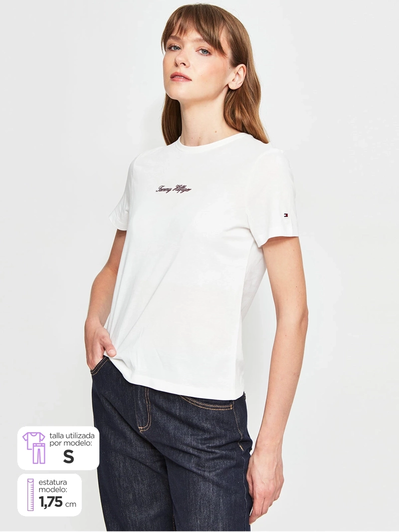 POLERA MUJER TOMMY HILFIGER ALGODÓN  - 1