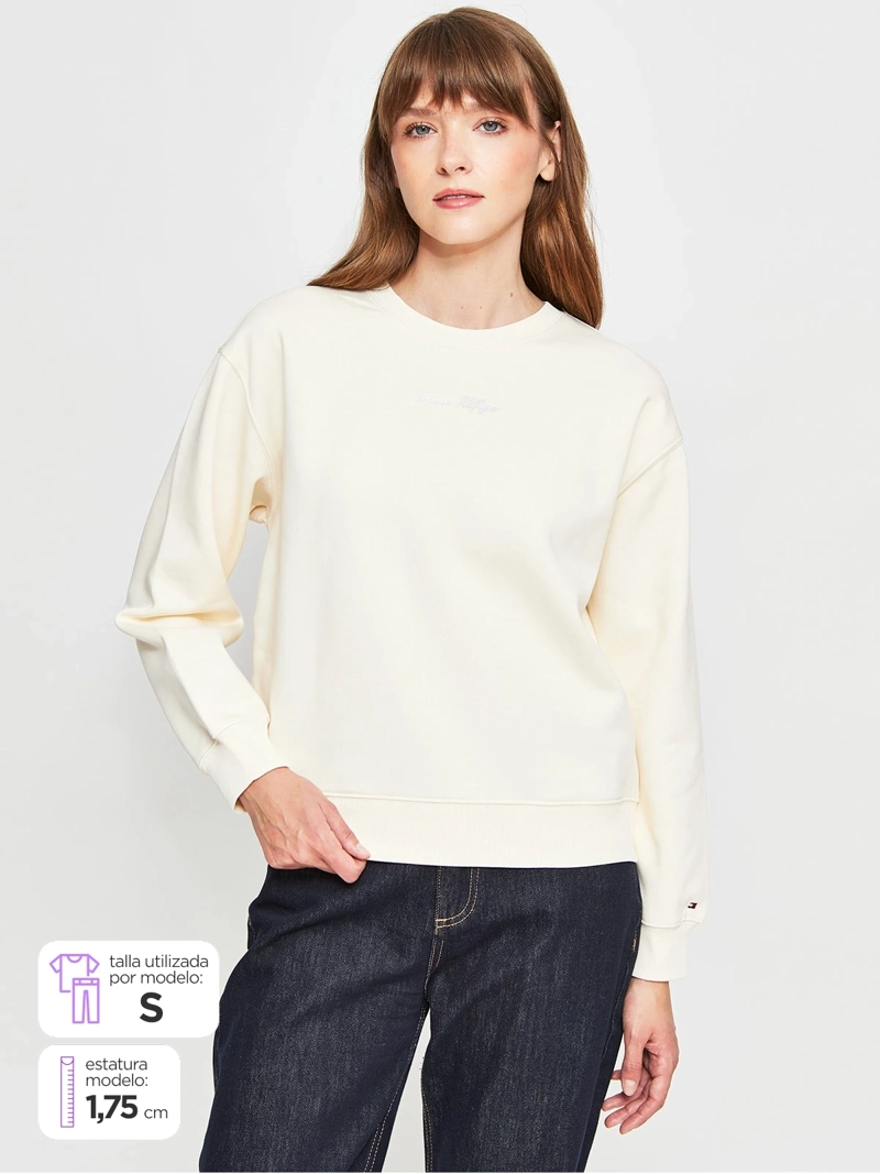 POLERÓN MUJER TOMMY HILFIGER ALGODÓN  - 1