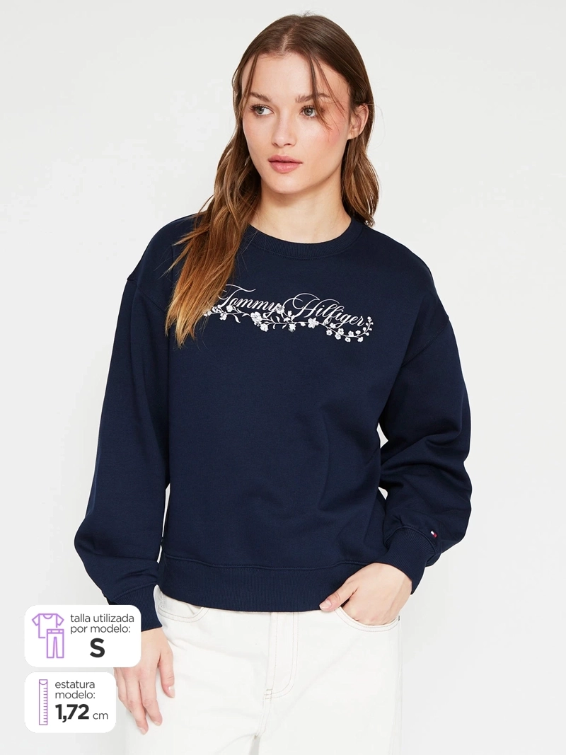 POLERÓN MUJER TOMMY HILFIGER ALGODÓN  - 1