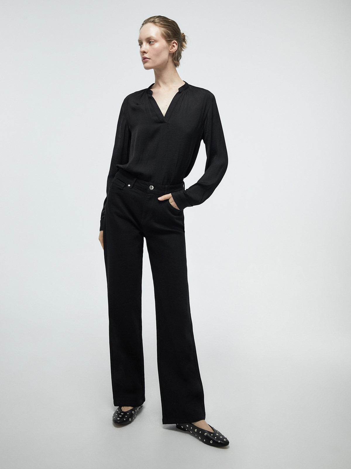 SFERA BLUSA MUJER SFERA MANGA LARGA LISA