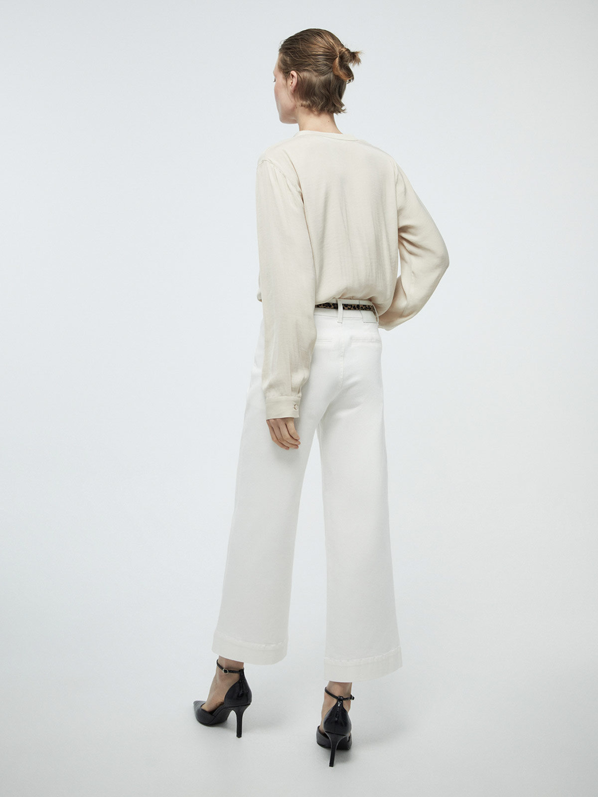 BLUSA MUJER SFERA MANGA LARGA LISA - 3