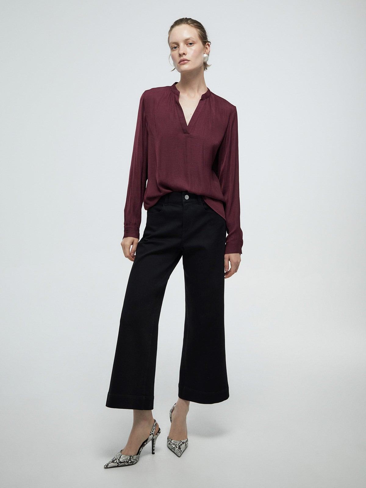 SFERA BLUSA MUJER SFERA MANGA LARGA LISA