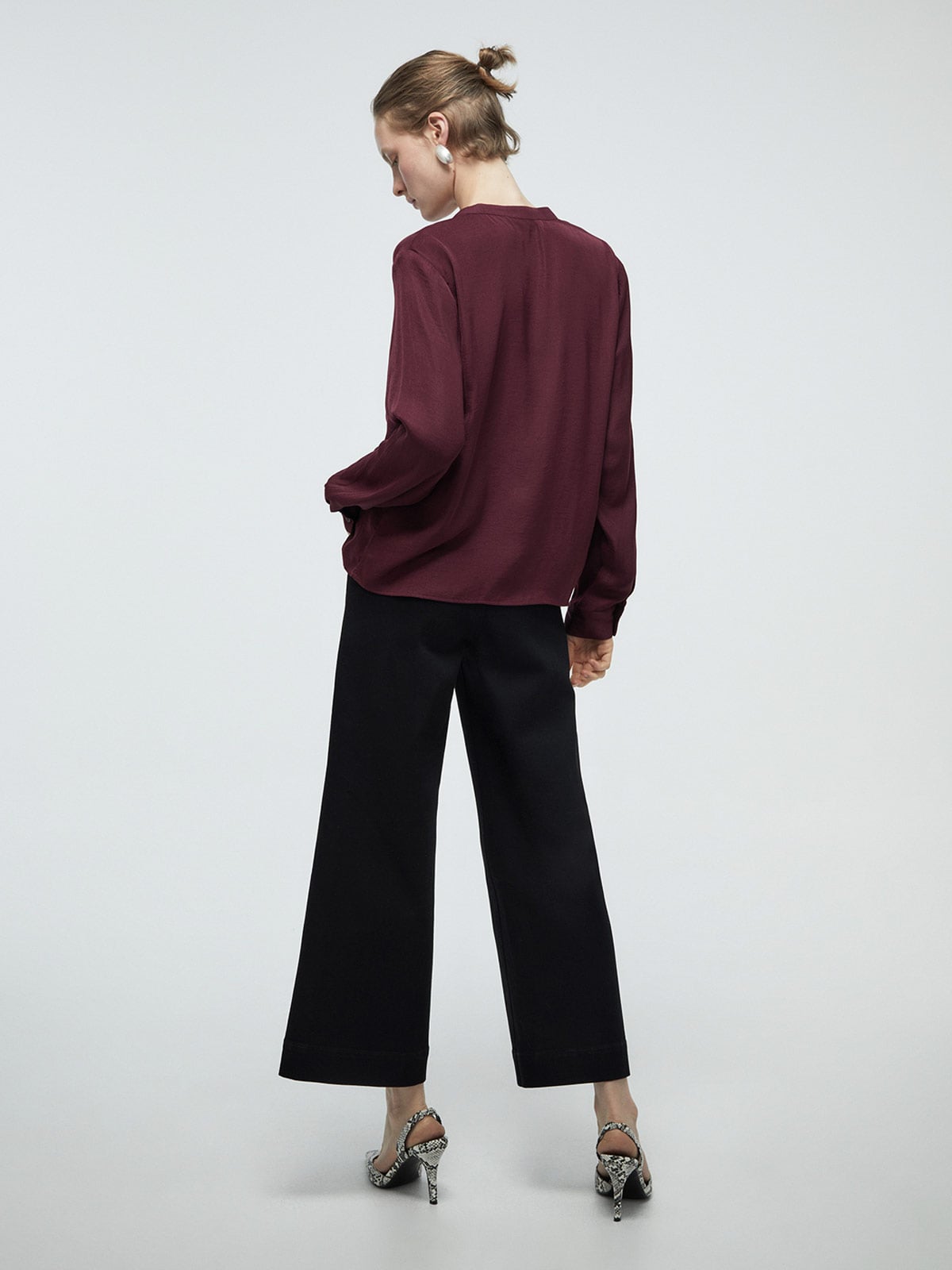 BLUSA MUJER SFERA MANGA LARGA LISA - 3