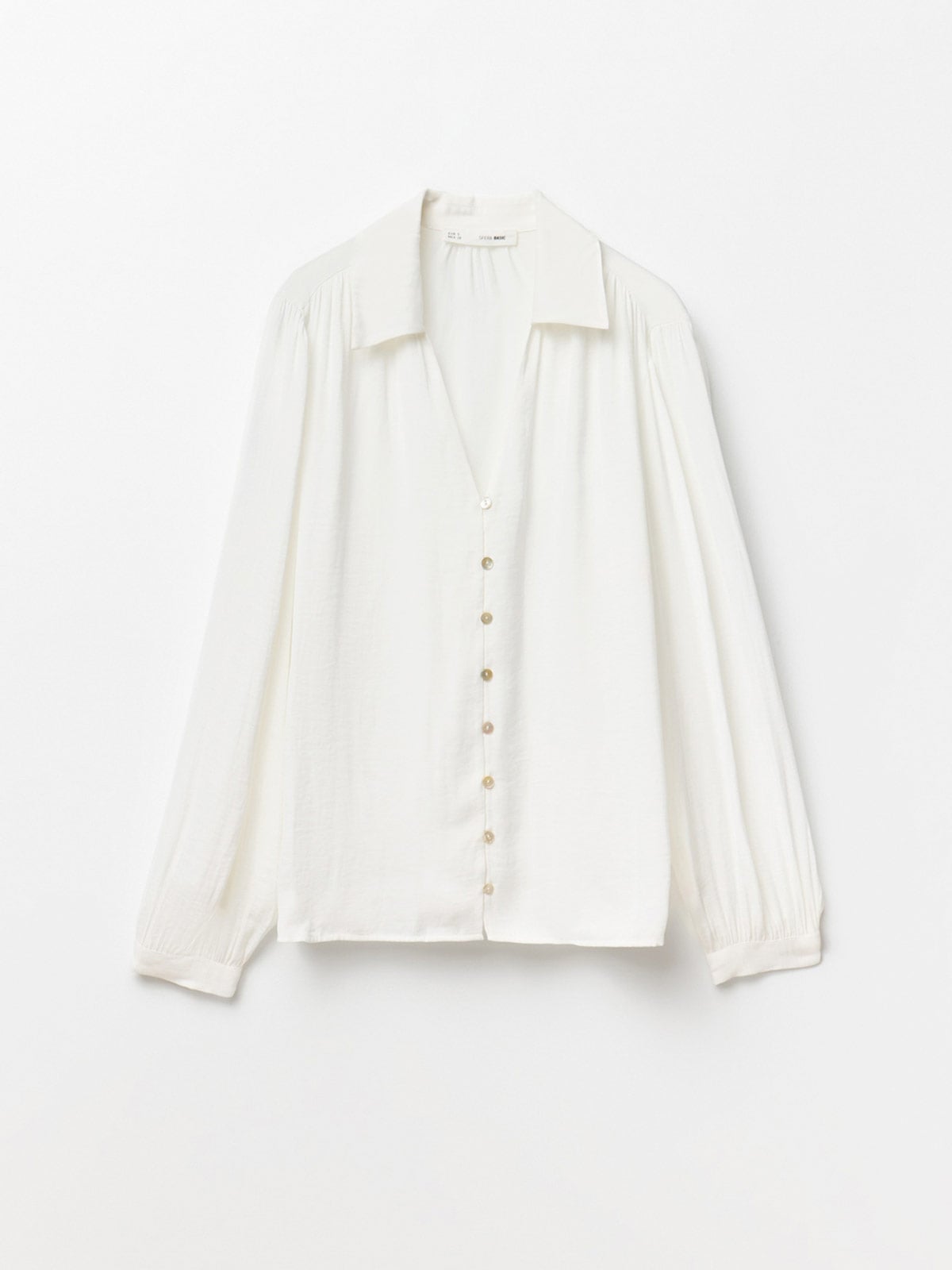 BLUSA MUJER SFERA MANGA LARGA LISA - 5