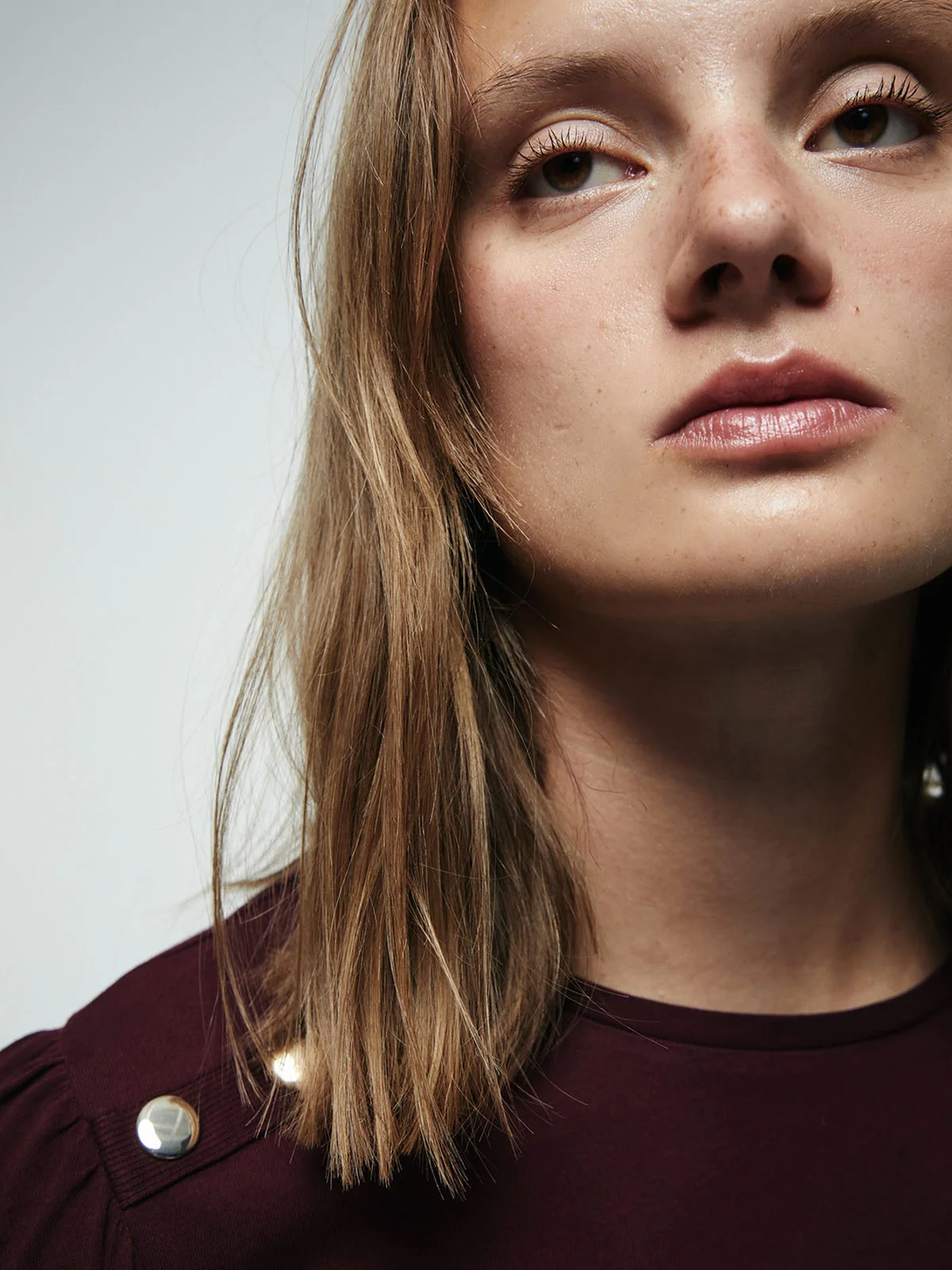 POLERA MUJER SFERA ALGODÓN MANGA LARGA BOTONES - 4