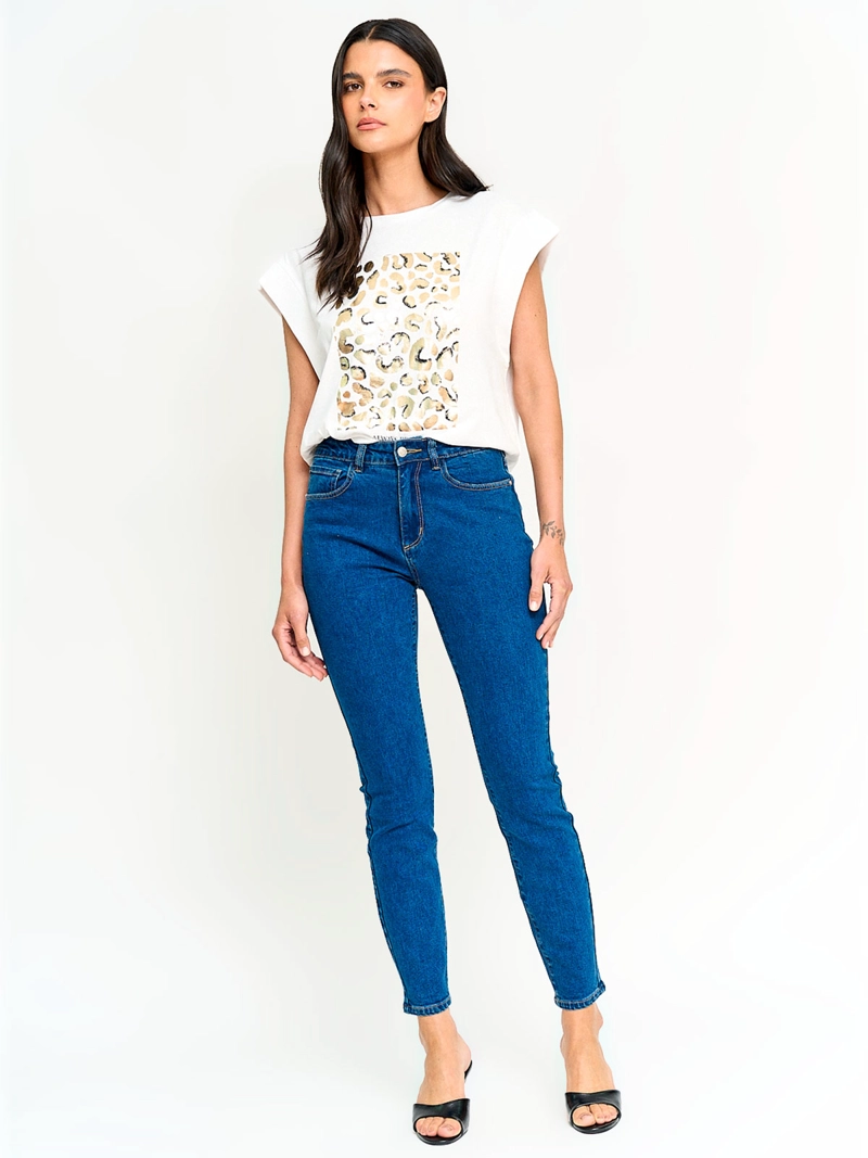 POLERA MUJER SFERA ALGODÓN MANGA CORTA - 4