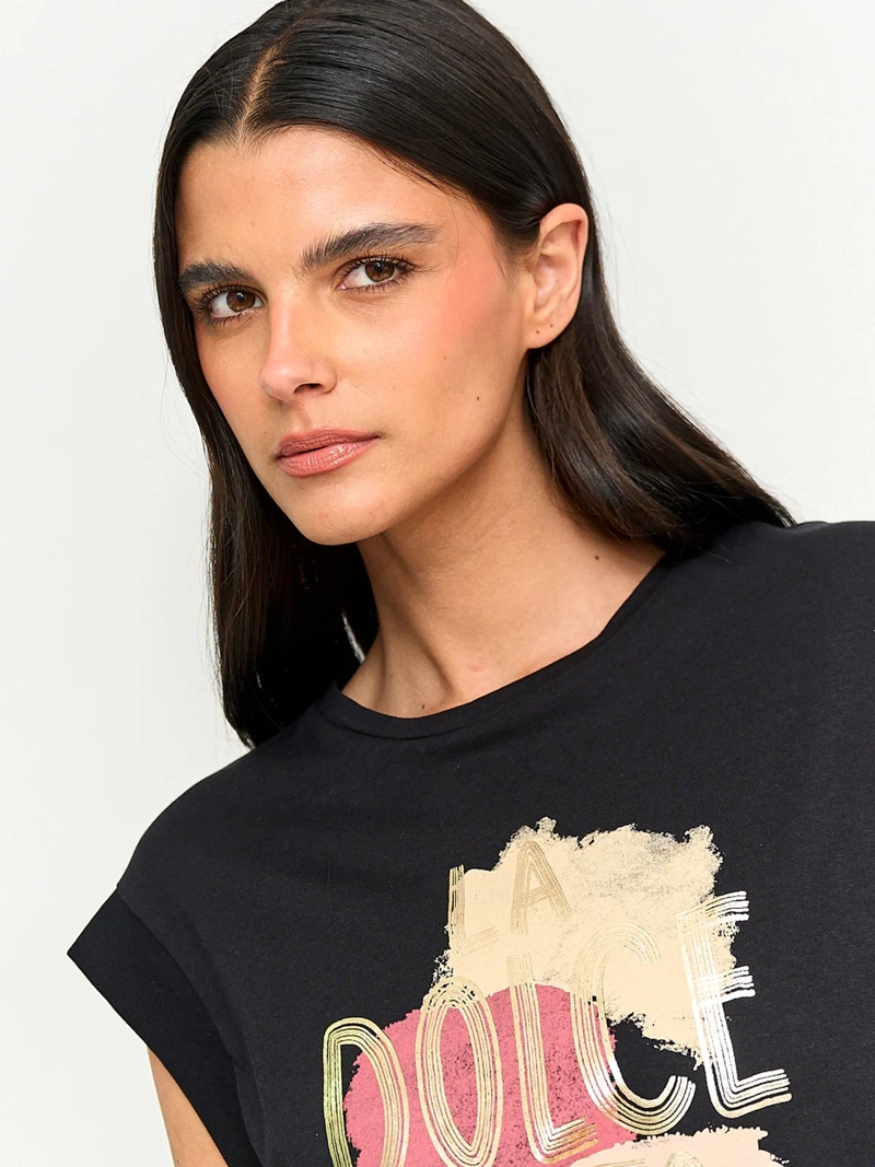 POLERA MUJER SFERA ALGODÓN MANGA CORTA - 3