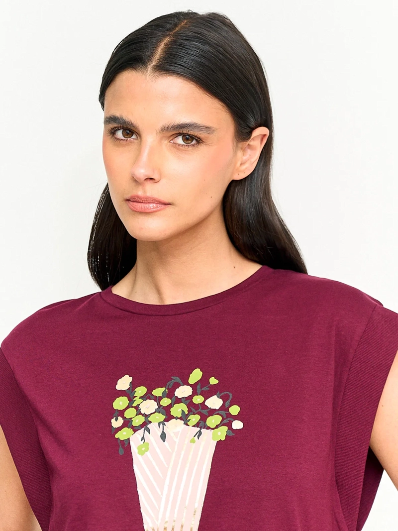 POLERA MUJER SFERA ALGODÓN MANGA CORTA - 3