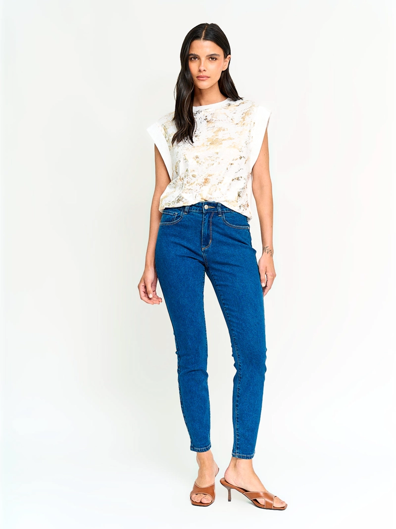 POLERA MUJER SFERA ALGODÓN MANGA CORTA - 4