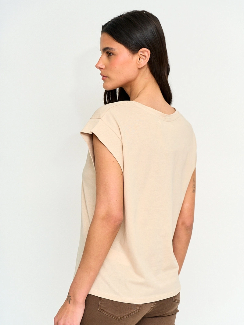 POLERA MUJER SFERA ALGODÓN MANGA CORTA - 2