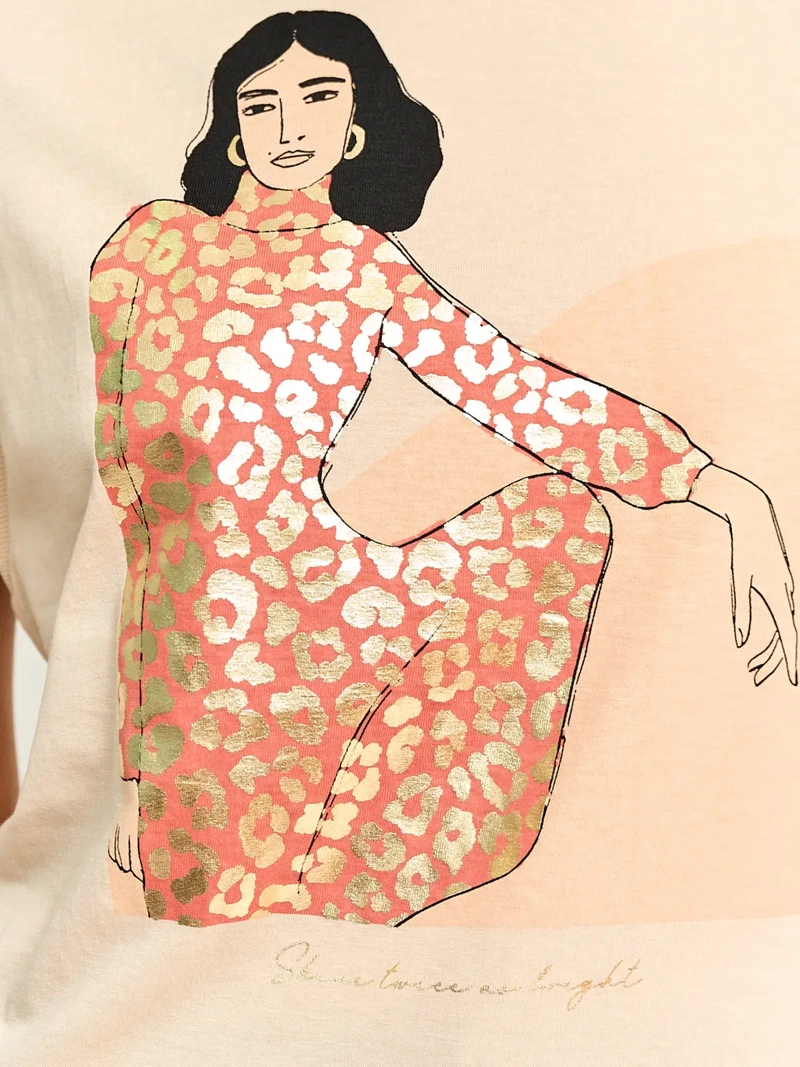 POLERA MUJER SFERA ALGODÓN MANGA CORTA - 3