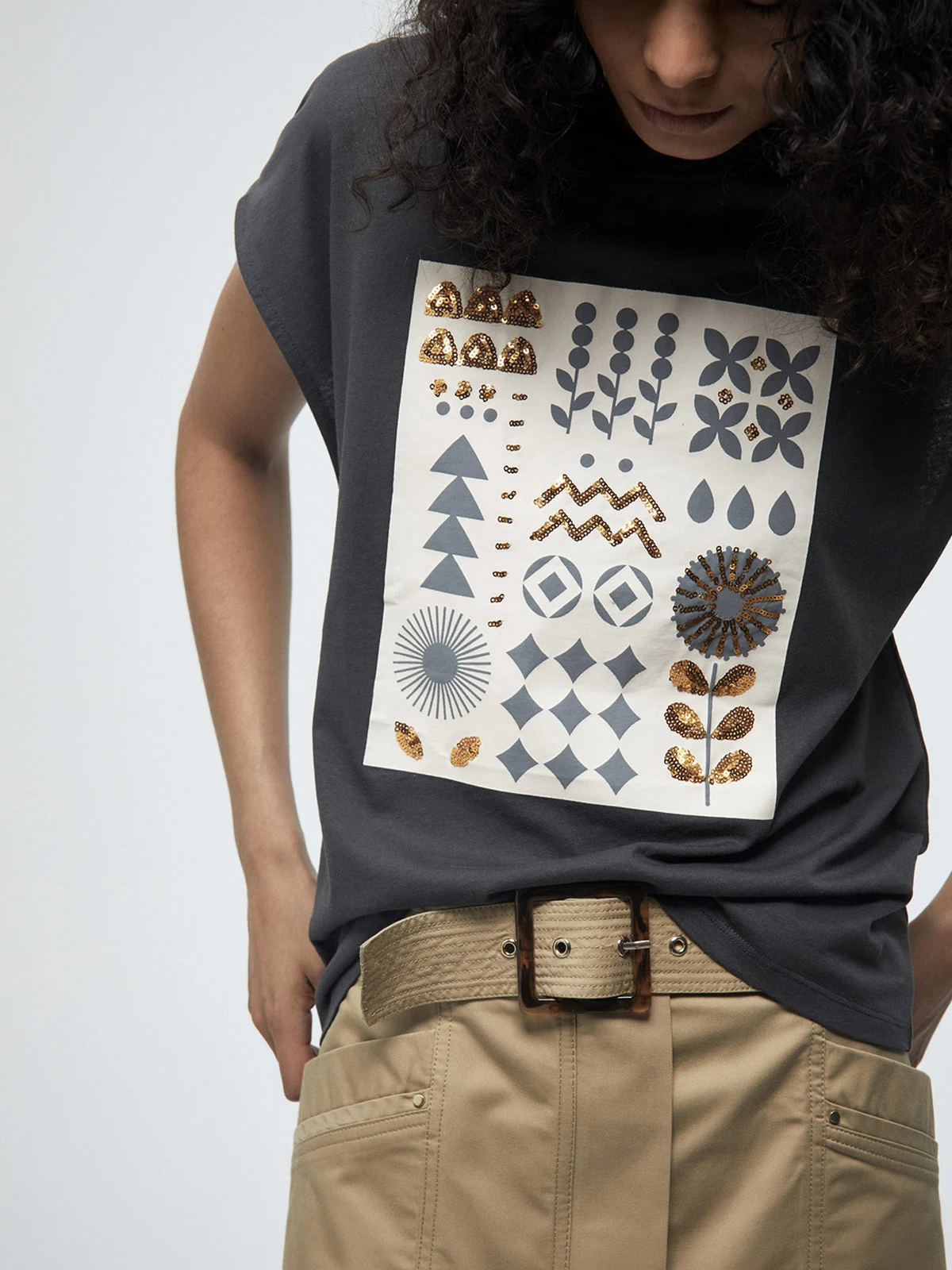 POLERA MUJER SFERA ALGODÓN MANGA CORTA - 3