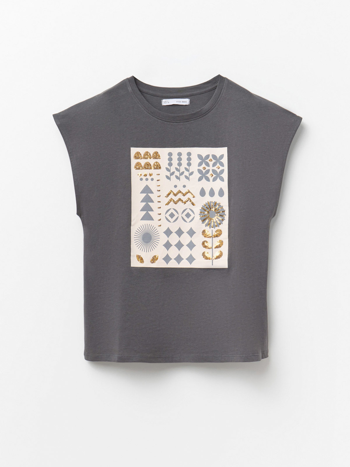 POLERA MUJER SFERA ALGODÓN MANGA CORTA - 4