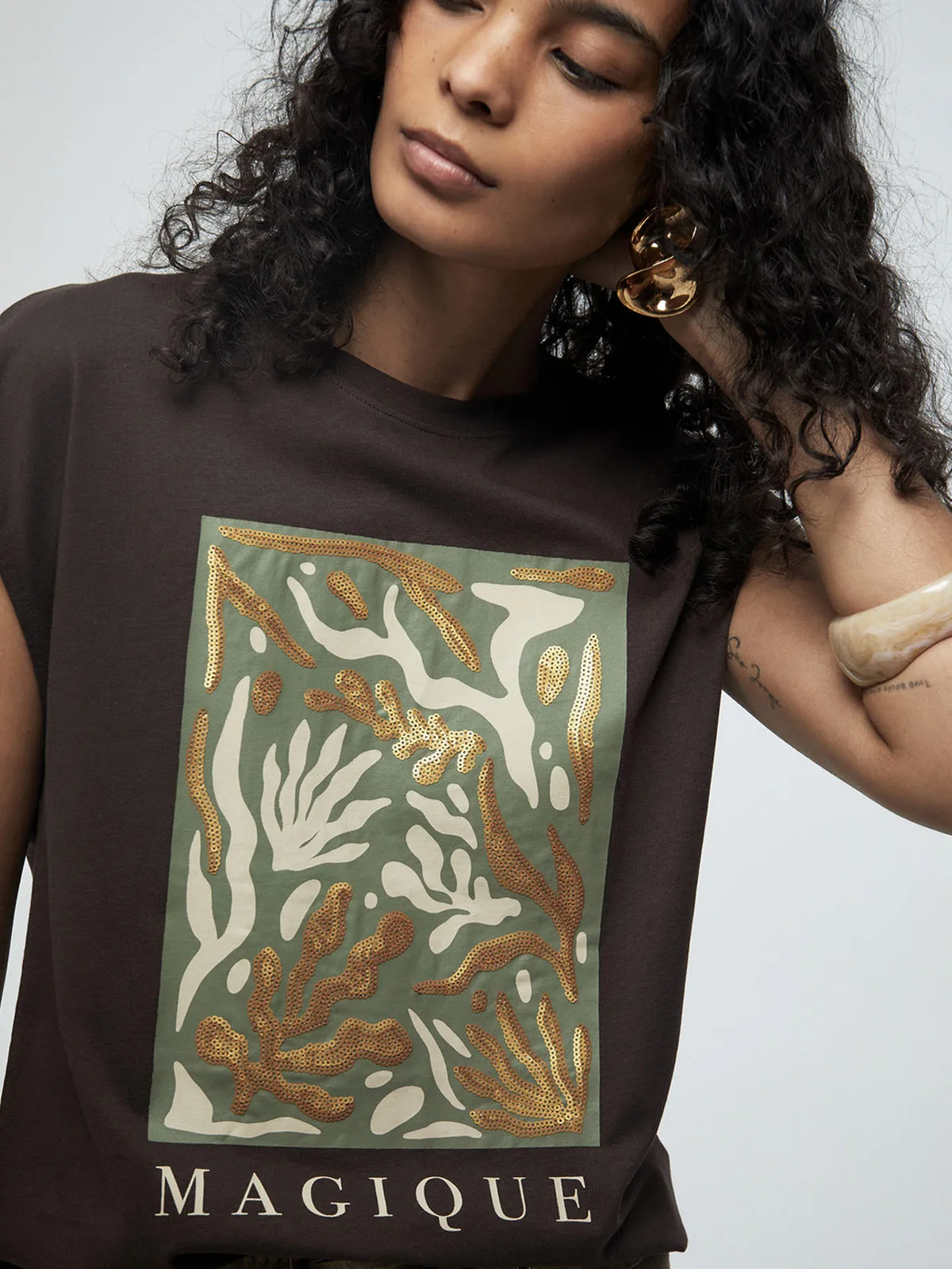 POLERA MUJER SFERA ALGODÓN MANGA CORTA - 3