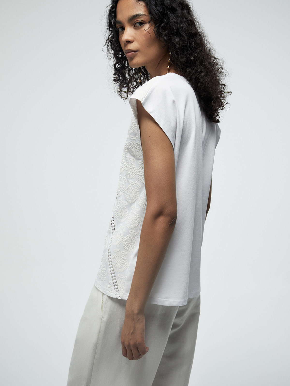 POLERA MUJER SFERA ALGODÓN MANGA CORTA - 3