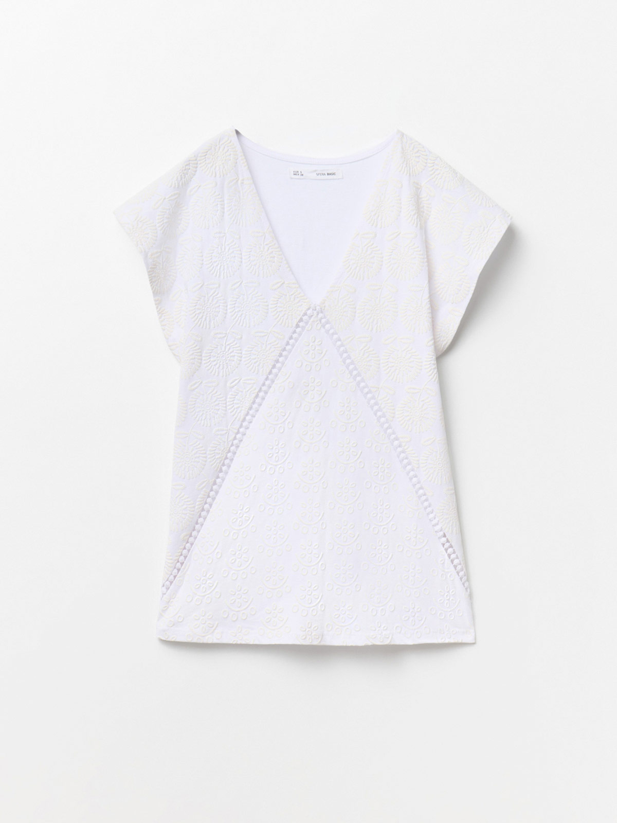 POLERA MUJER SFERA ALGODÓN MANGA CORTA - 4