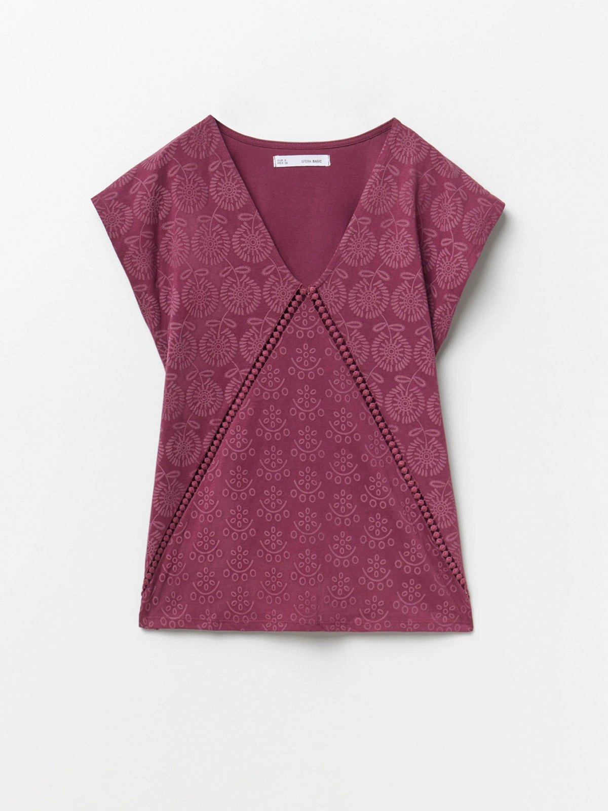 POLERA MUJER SFERA ALGODÓN MANGA CORTA - 4